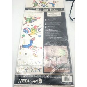 Stencil‎ Ease Circus Clowns Stencils D-500 Vintage Home Decor Stencil New